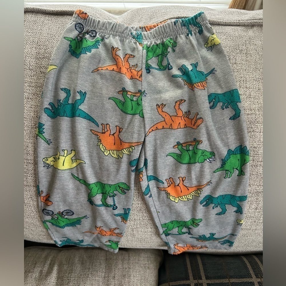 CARTER'S Toddler Boys Dino Pajama Bottoms, Gray, 2T